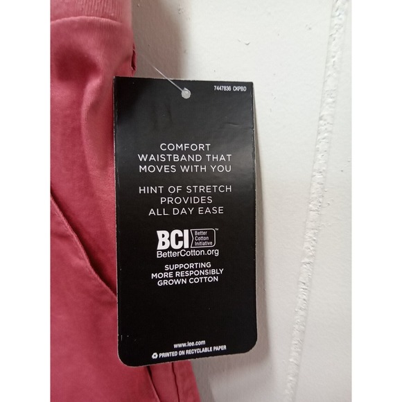 Lee Womens Midrise Bermuda Regular Fit Rose Garden Shorts (Size 24W) Nwt - Picture 14 of 16